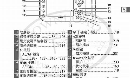 尼康d800说明书_尼康d800说明书图解电子版